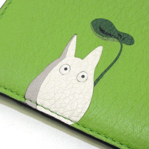 36144706 8 Loewe Coin Case Totoro Collaboration Leather Green