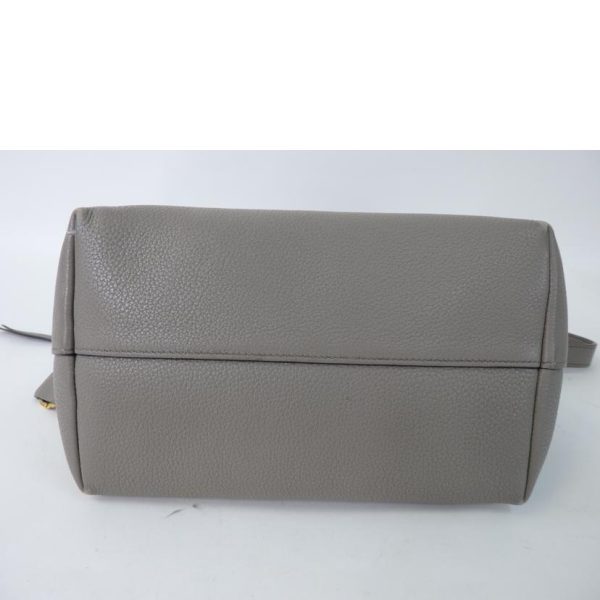 36183 4 Prada Leather 2WAY Shoulder Bag Gray