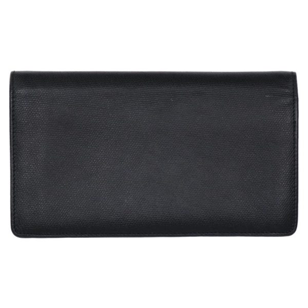 36194 2 Chanel Coco Button Bi Fold Wallet Bag Black