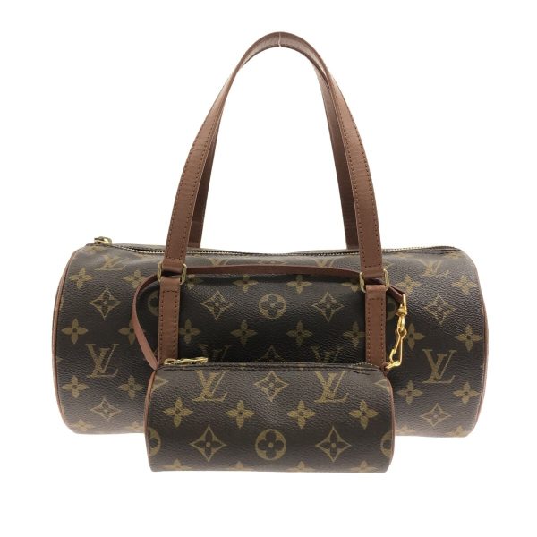 36213415 1 Louis Vuitton Old Papillon Canvas Monogram Handbag Brown