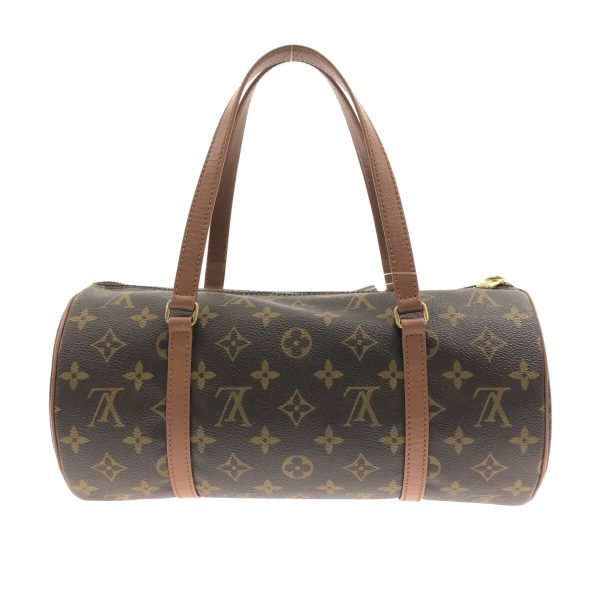 36213415 3 Louis Vuitton Old Papillon Canvas Monogram Handbag Brown