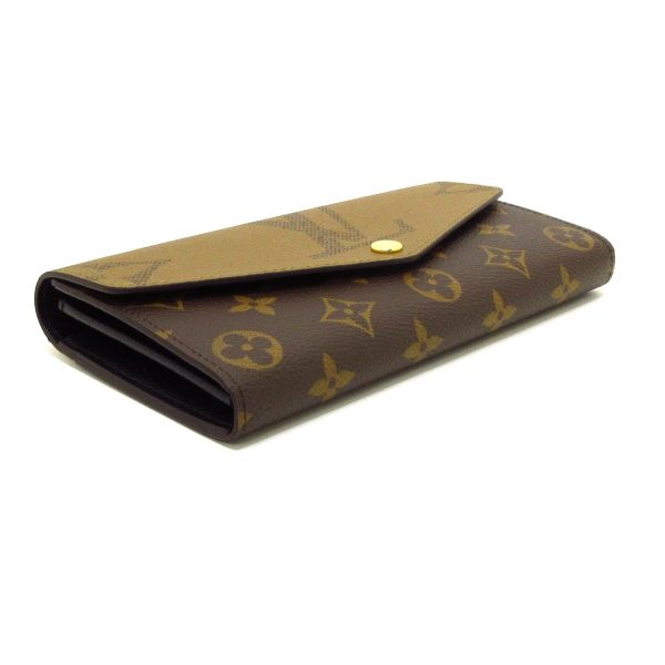 36215391 6 Louis Vuitton Portefeuille Sara Canvas Long Wallet Brown