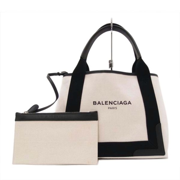 36240 1 Balenciaga Cabas Small Tote White