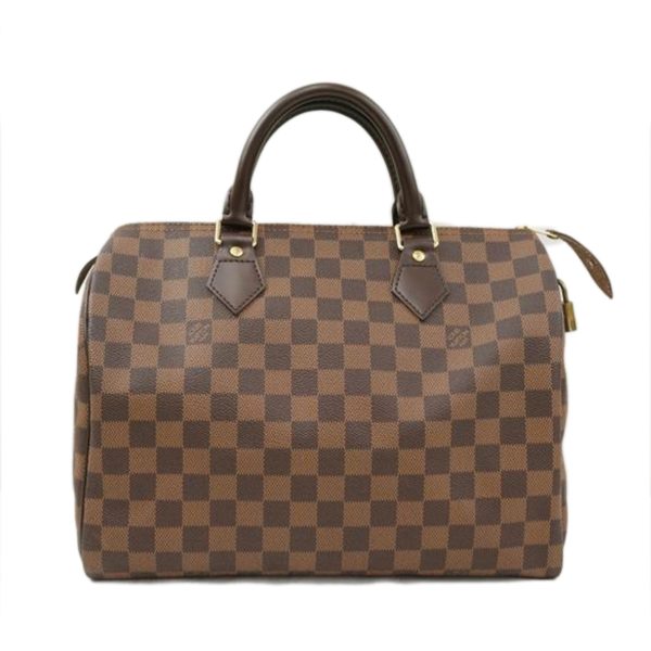 36392 2 Louis Vuitton Speedy Damier Satchel Bag Brown