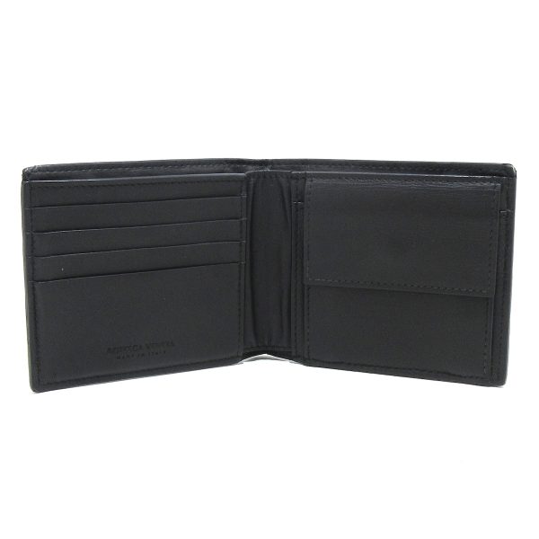 36399581 3 Bottega Veneta Maxi Intrecciato Bifold Wallet Black Leather