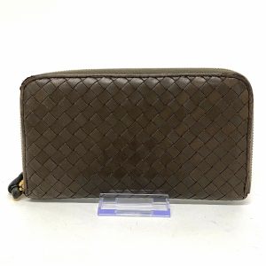 36399608 1 Bottega Veneta Round Zipper Long Wallet Black