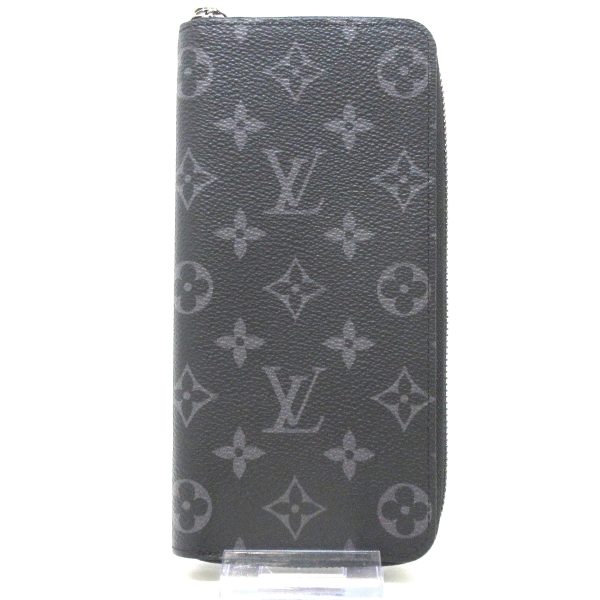 36399619 1 Louis Vuitton Zippy Wallet Monogram Eclipse Canvas Long Wallet Brown