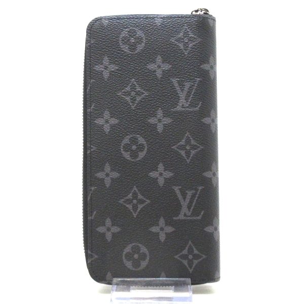 36399619 2 Louis Vuitton Zippy Wallet Monogram Eclipse Canvas Long Wallet Brown