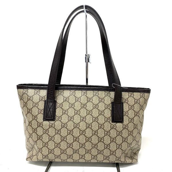 36399666 3 Gucci GG Supreme Shoulder Bag Dark Brown Beige