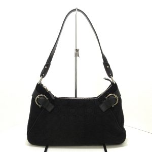 36399668 1 Salvatore Ferragamo Gancini Shoulder Bag Black