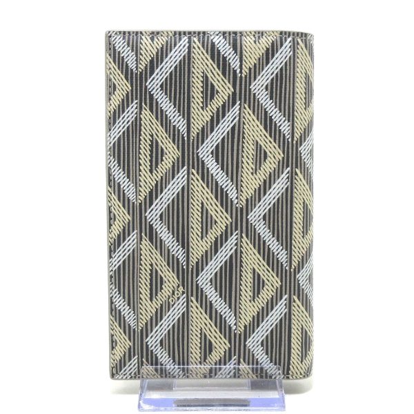 36399698 2 Dior Bifold Card Holder Gray Ivory Canvas