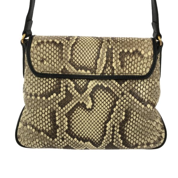 36400161 3 Gucci GG Marmont Shoulder Bag Ivory Dark Brown Python