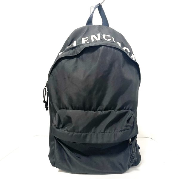 36400185 1 Balenciaga Nylon Backpack Black