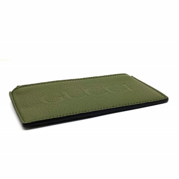 36402462 6 Gucci Logo Zip Card Case Green Leather