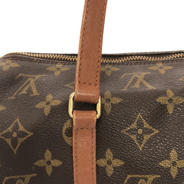 36402909 10 Louis Vuitton Vintage Papillon Monogram Canvas Handbag Brown