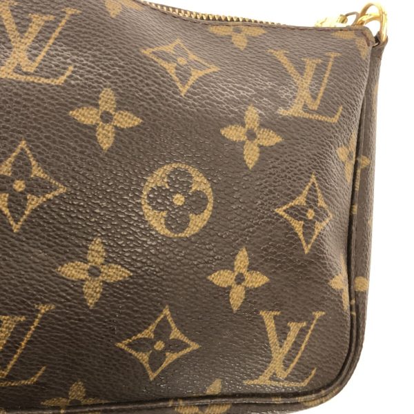 36402912 13 Louis Vuitton Pochette Accessoire Monogram Canvas Handbag Brown