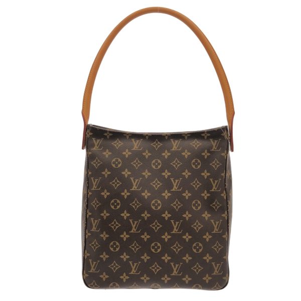 36402976 1 Louis Vuitton Looping Monogram Canvas Shoulder Bag Brown