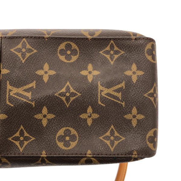 36402976 14 Louis Vuitton Looping Monogram Canvas Shoulder Bag Brown