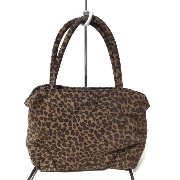 36404758 3 Bottega Veneta Leopard Print Tote Bag Brown Nylon