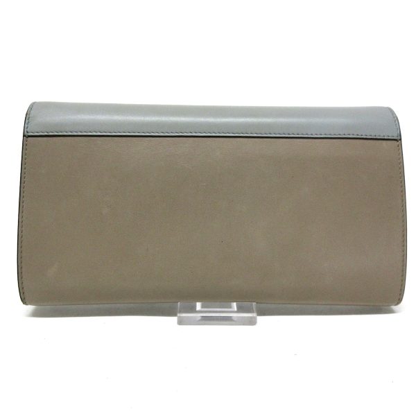 36405810 2 Celine Pocket Trifold Leather Wallet Gray