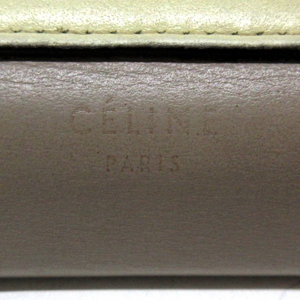 36405810 5 Celine Pocket Trifold Leather Wallet Gray