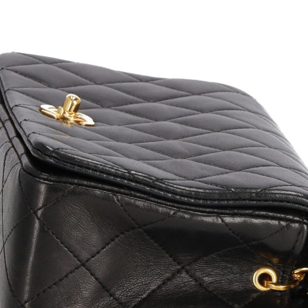 36478 8 Chanel Matelasse Full Flap Chain Shoulder Bag Black