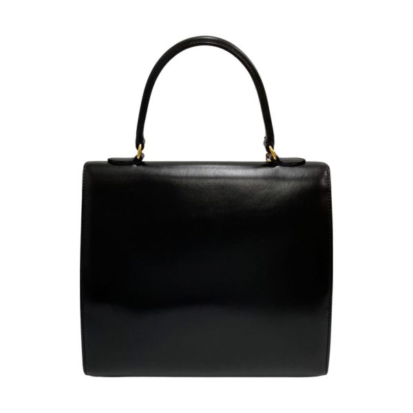 364a2016714 4 Celine Vintage Ring Hardware Calf Leather Mini Tote Bag Black