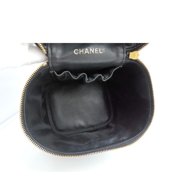 36522 6 Chanel Cocomark Caviar Vanity Bag Black