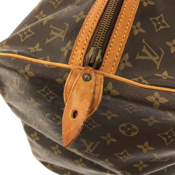 36533906 10 Louis Vuitton Sac Souple Monogram Canvas Leather Boston Bag Brown