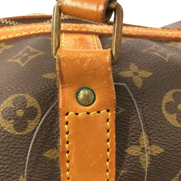 36533906 7 Louis Vuitton Sac Souple Monogram Canvas Leather Boston Bag Brown