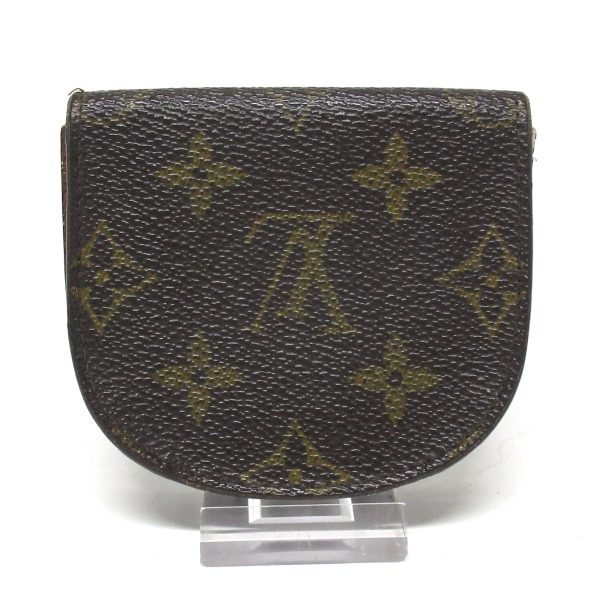 36537978 2 Louis Vuitton Porte Monet Guzet Monogram Canvas Coin Case Brown