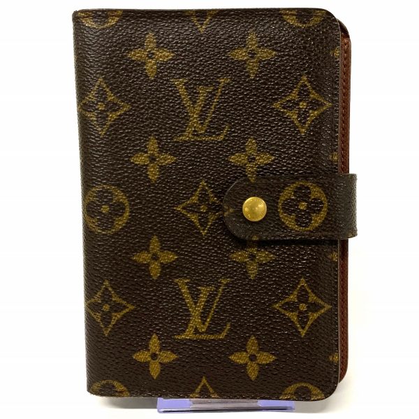 36538145 1 Louis Vuitton Porte Papier Zip Monogram Canvas Bifold Wallet Brown