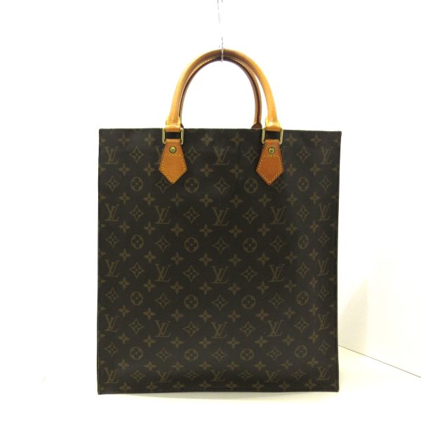 36539791 3 Louis Vuitton Sac Pla Monogram Canvas Handbag Brown