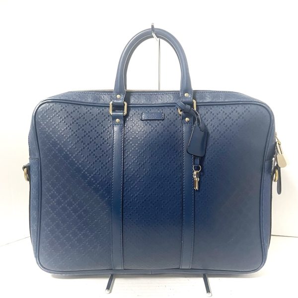 36539805 1 Gucci Diamante Business Bag Blue Leather