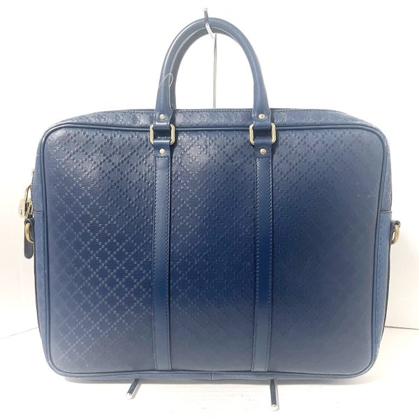 36539805 3 Gucci Diamante Business Bag Blue Leather