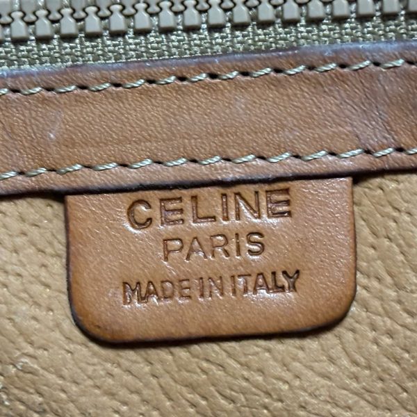 36539807 8 Celine Macadam Pattern Leather Tote Bag Brown