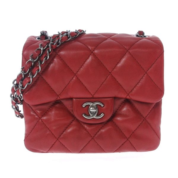 36540875 1 Chanel Shoulder Bag Lambskin Red