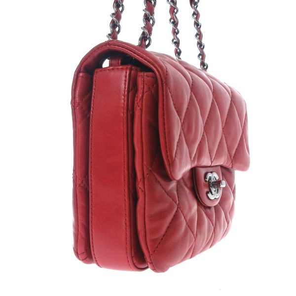 36540875 2 Chanel Shoulder Bag Lambskin Red