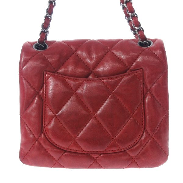 36540875 3 Chanel Shoulder Bag Lambskin Red