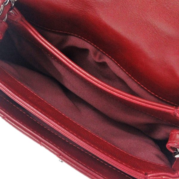 36540875 6 Chanel Shoulder Bag Lambskin Red