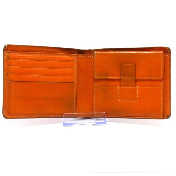 36540967 3 Goyard Bifold Leather Wallet Orange Black Ivory