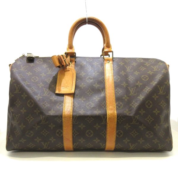 36542515 1 Louis Vuitton Keepall Bandouliere Monogram Canvas Boston Bag Brown