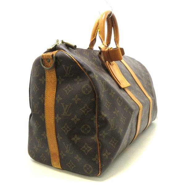 36542515 2 Louis Vuitton Keepall Bandouliere Monogram Canvas Boston Bag Brown