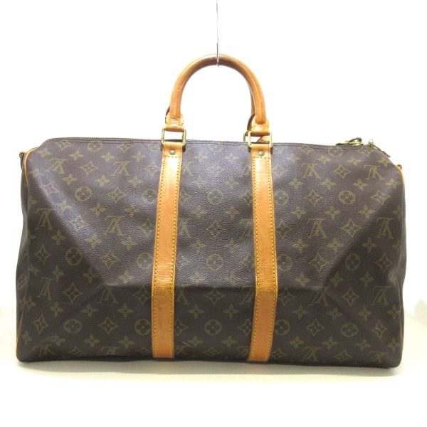 36542515 3 Louis Vuitton Keepall Bandouliere Monogram Canvas Boston Bag Brown