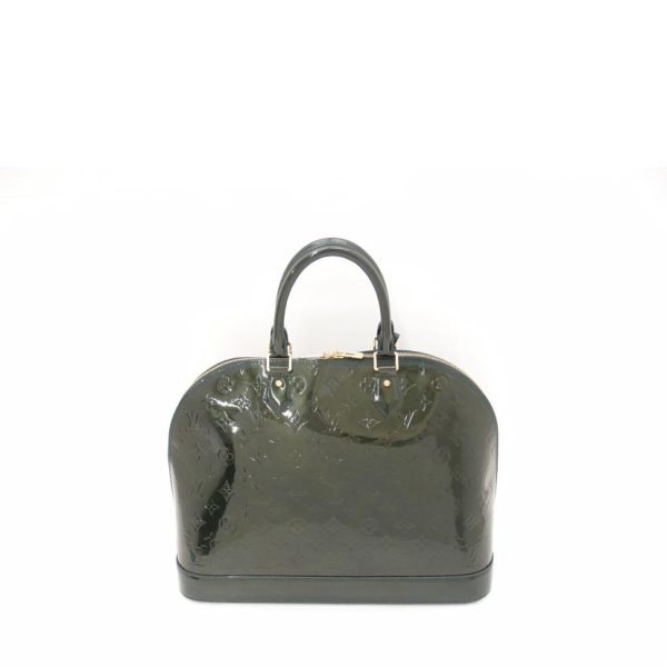 36546 2 Louis Vuitton Alma GM Vernis Handbag Brownuit Brown