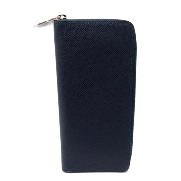 36612 1 Louis Vuitton Taiga Vertical Wallet Blue Marine