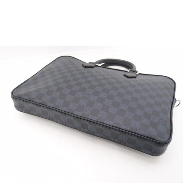 36621 3 Louis Vuitton Dandy Briefcase Damier Bag Cobalt