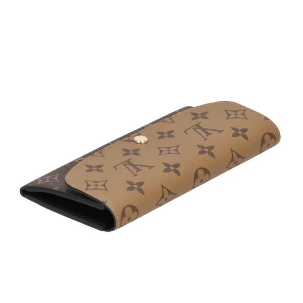 36676 4 Louis Vuitton Portefeuille Emily Monogram Reverse Wallet Bag Brown