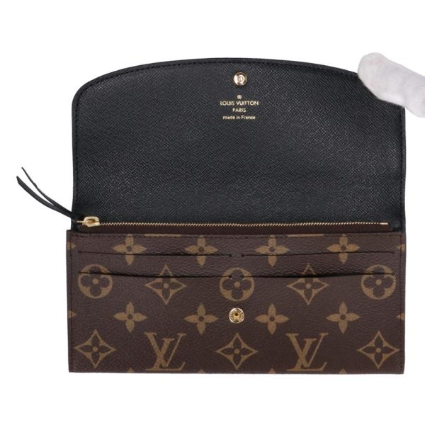 36676 5 Louis Vuitton Portefeuille Emily Monogram Reverse Wallet Bag Brown