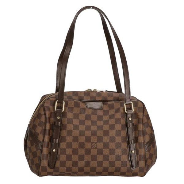 36713 1 Louis Vuitton Rivington GM Damier Ebene Tote Bag Brown